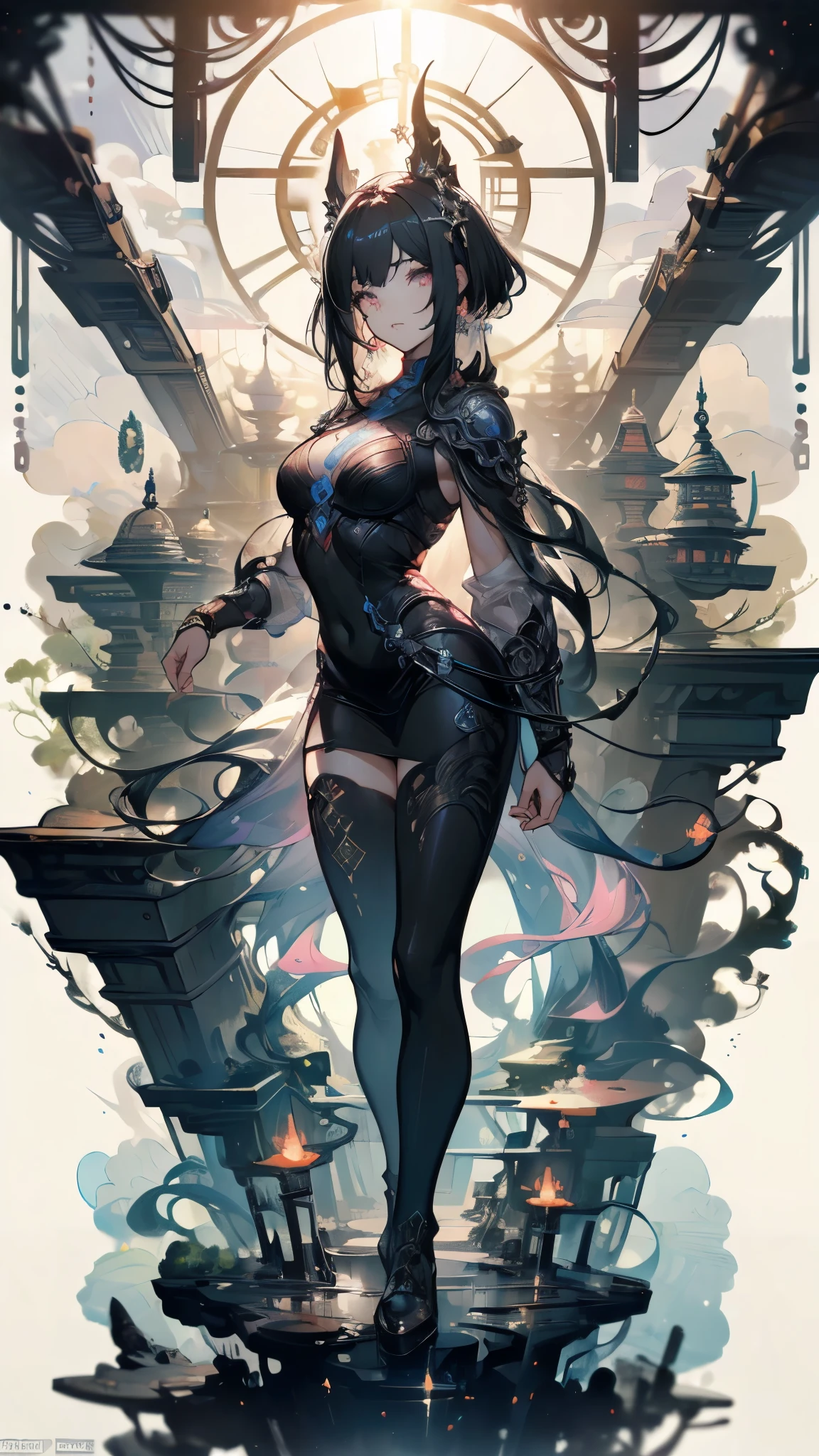((masterpiece, best quality)), Epic battlefield atmosphere,Black Myth,Journey to the West,Delicate face,Depicting a beautiful destiny,Pigsy,Short flowing hair,whole body,Standing picture,Sparkling eyes,Perfect body proportions,sexly