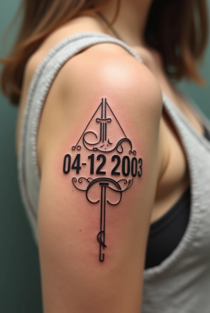 Design me tattoo ideas with the date 04/12/2003