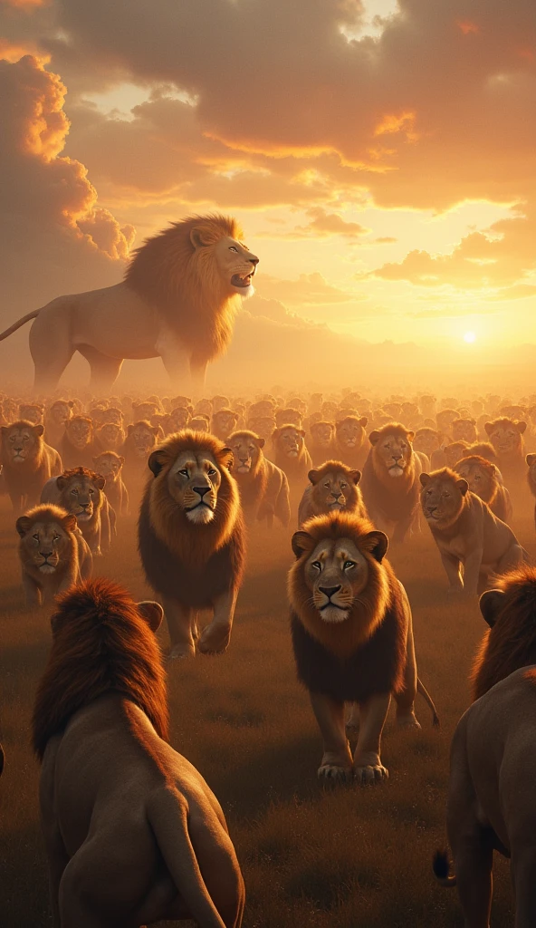 millions lions in one pic