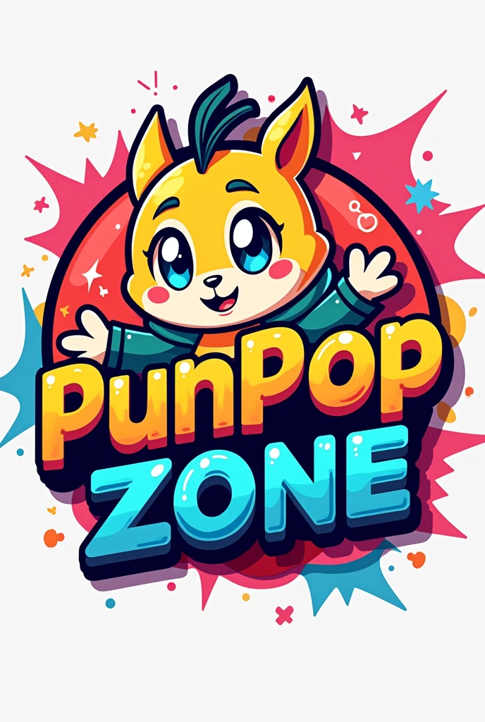 Plz make a my YouTube channel profile pic name is 'punpop zone 'high quality