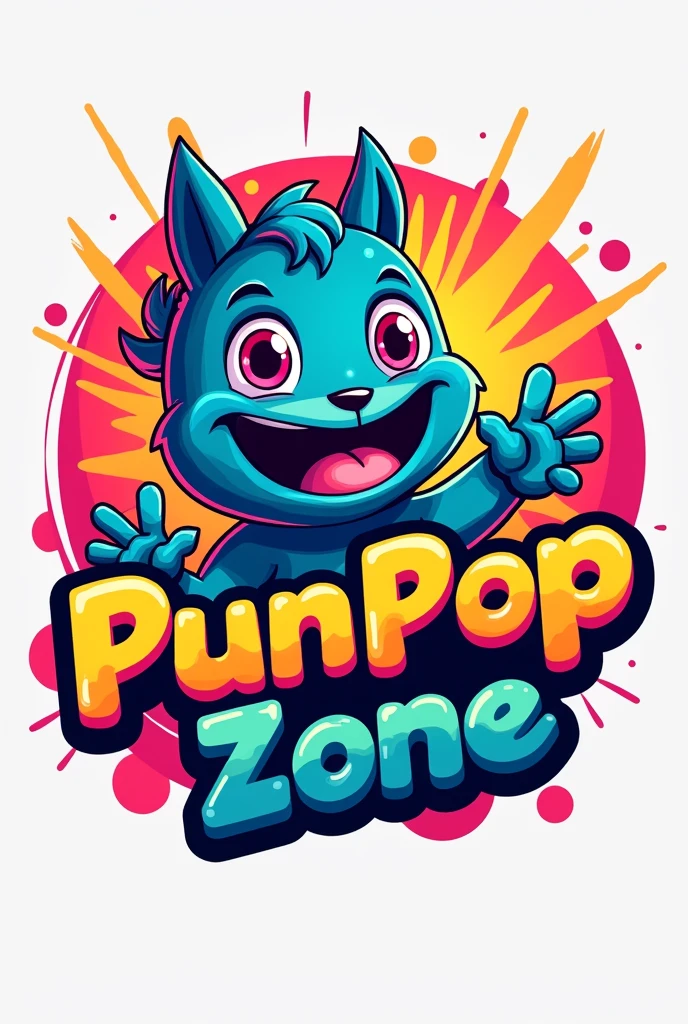 Plz make a my YouTube channel profile pic name is 'punpop zone 'high quality