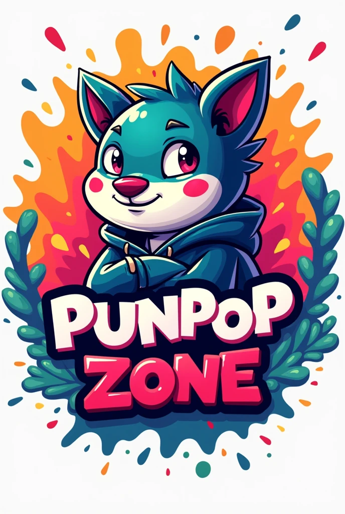 Plz make a my YouTube channel profile pic name is 'punpop zone 'high quality 