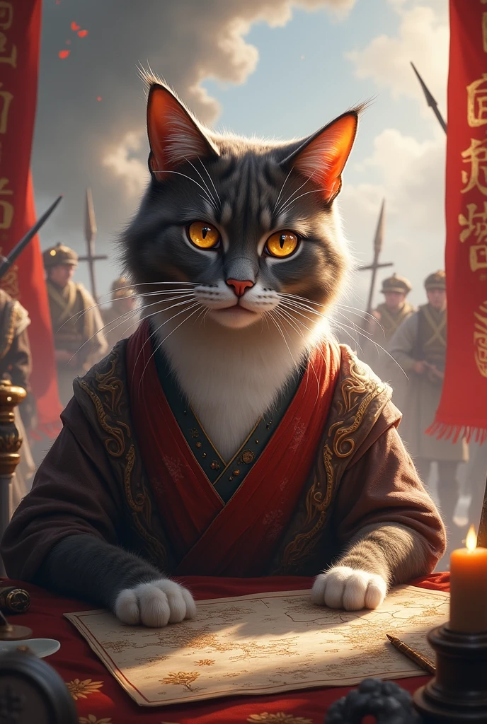 Three Kingdoms cat strategist