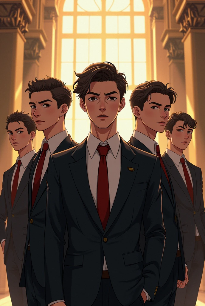 A prestigious school attended by wealthy students. The school is dominated by a group known as "F4," consisting of four rich boy who hold immense power and instill fear in everyone