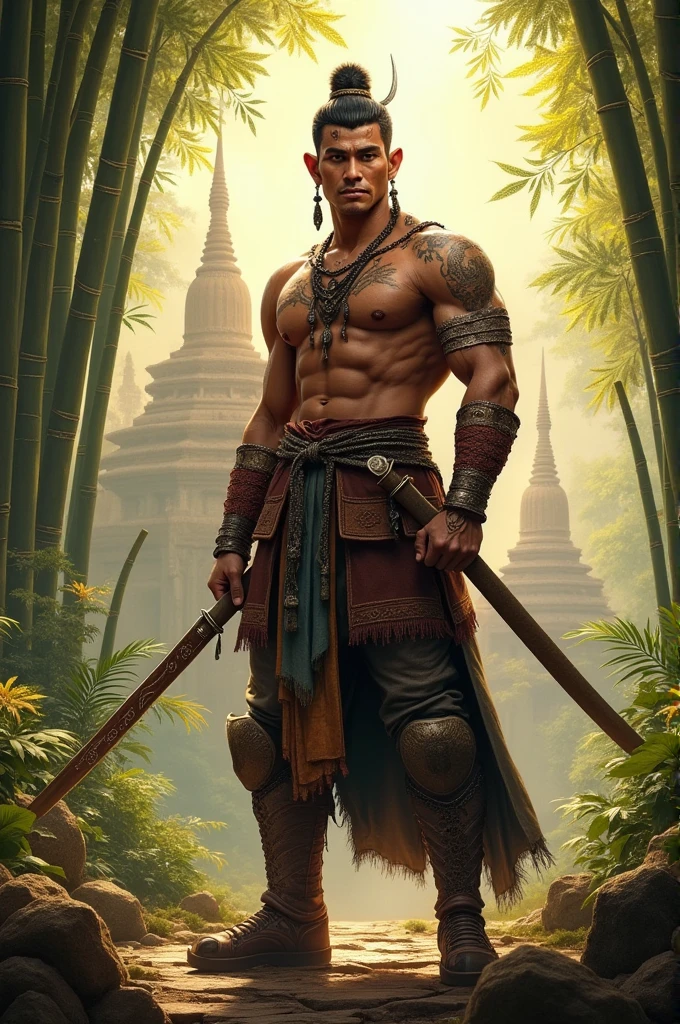An ancient Thai warrior