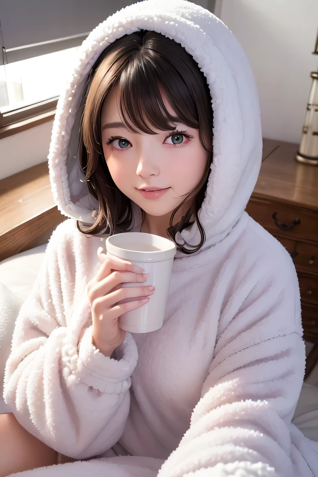 a fluffy soft cozy winter pajamas, a girl in fluffy soft winter pajamas, a girl in cozy winter pajamas, a girl wearing fluffy soft winter pajamas, a woman in fluffy soft winter pajamas, a woman wearing cozy winter pajamas, a female character in fluffy soft winter pajamas, (best quality,4k,8k,highres,masterpiece:1.2),ultra-detailed,(realistic,photorealistic,photo-realistic:1.37),fuzzy soft cozy warm winter pajamas, detailed fluffy soft warm winter pajamas, detailed cozy warm winter pajamas, extremely detailed fluffy soft winter pajamas, extremely detailed cozy warm winter pajamas, highly detailed fuzzy soft warm winter pajamas, highly detailed cozy warm winter pajamas, intricate fluffy soft warm winter pajamas, intricate cozy warm winter pajamas, beautiful fluffy soft warm winter pajamas, beautiful cozy warm winter pajamas, stunning fluffy soft warm winter pajamas, stunning cozy warm winter pajamas, portrait, high quality, detailed, vivid colors, warm lighting, soft focus