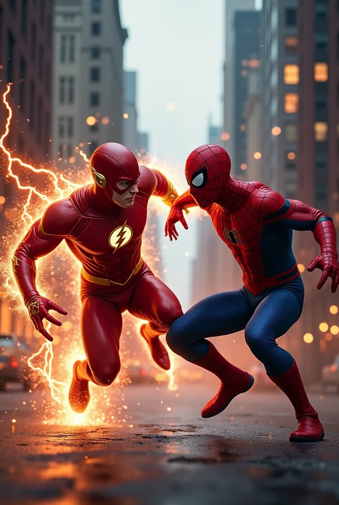 Flash and spider man incredible fight scene ultra HD high resolution 4K