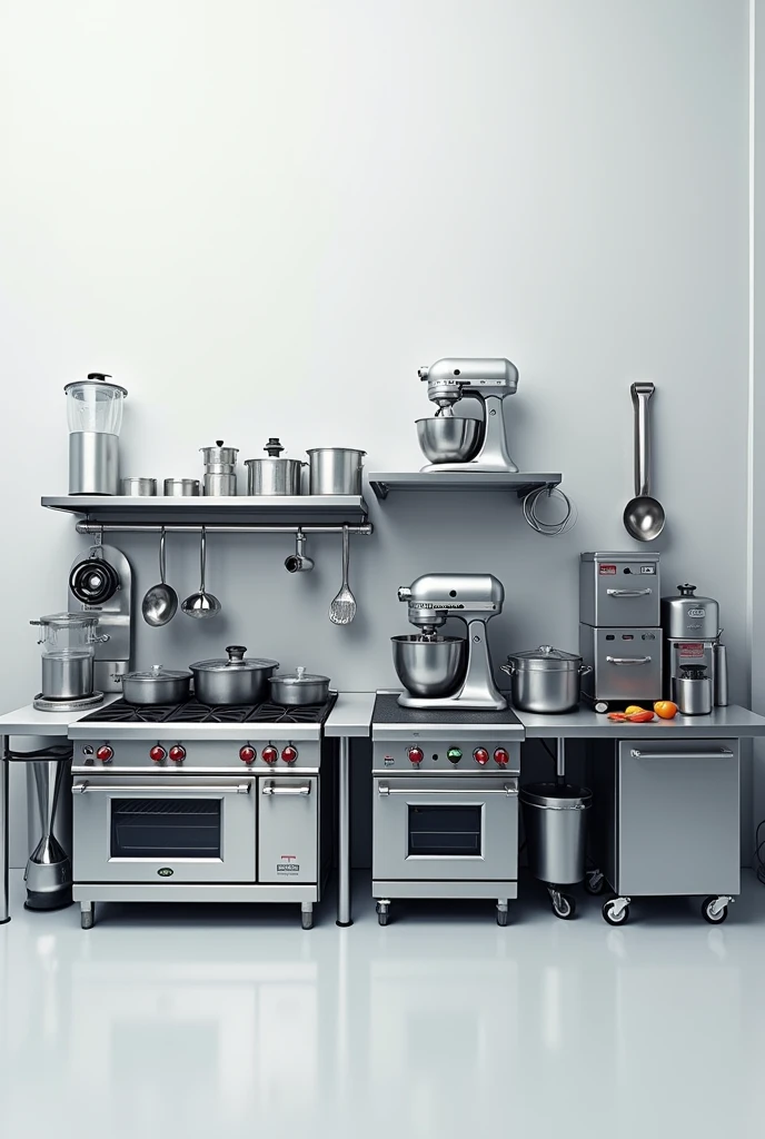Poster of commercial kitchen equipments 