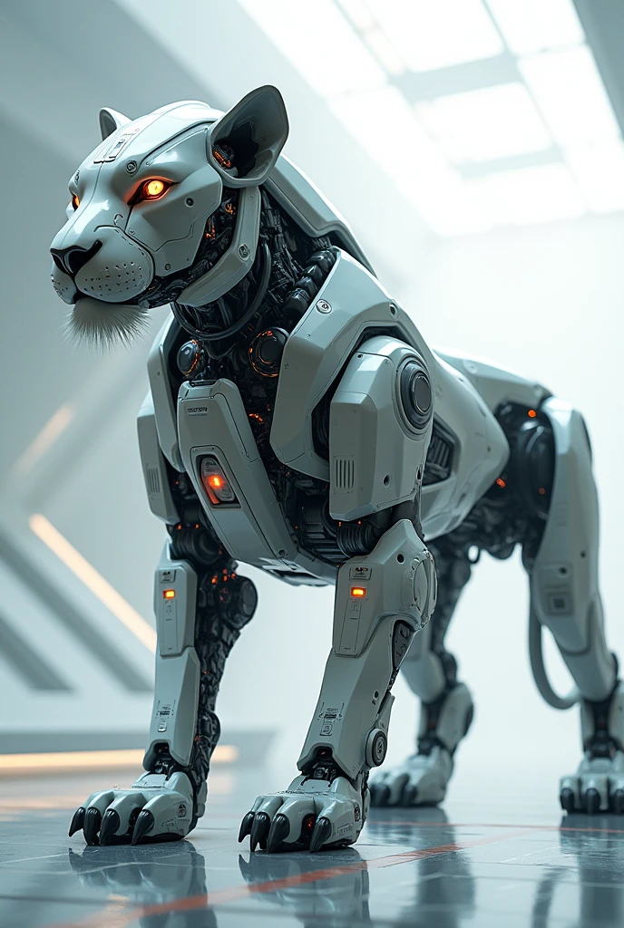A robot lion