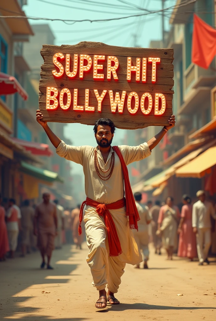 A man walking with looking write on a board super hit bollywood 
