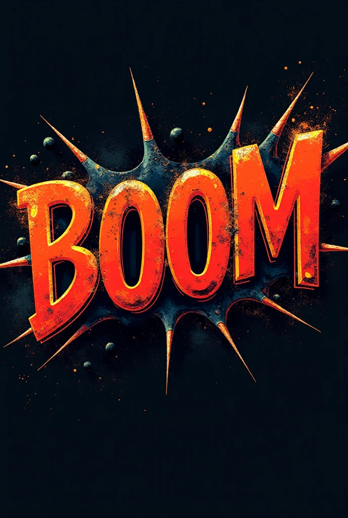 The word Boom in graphic style
