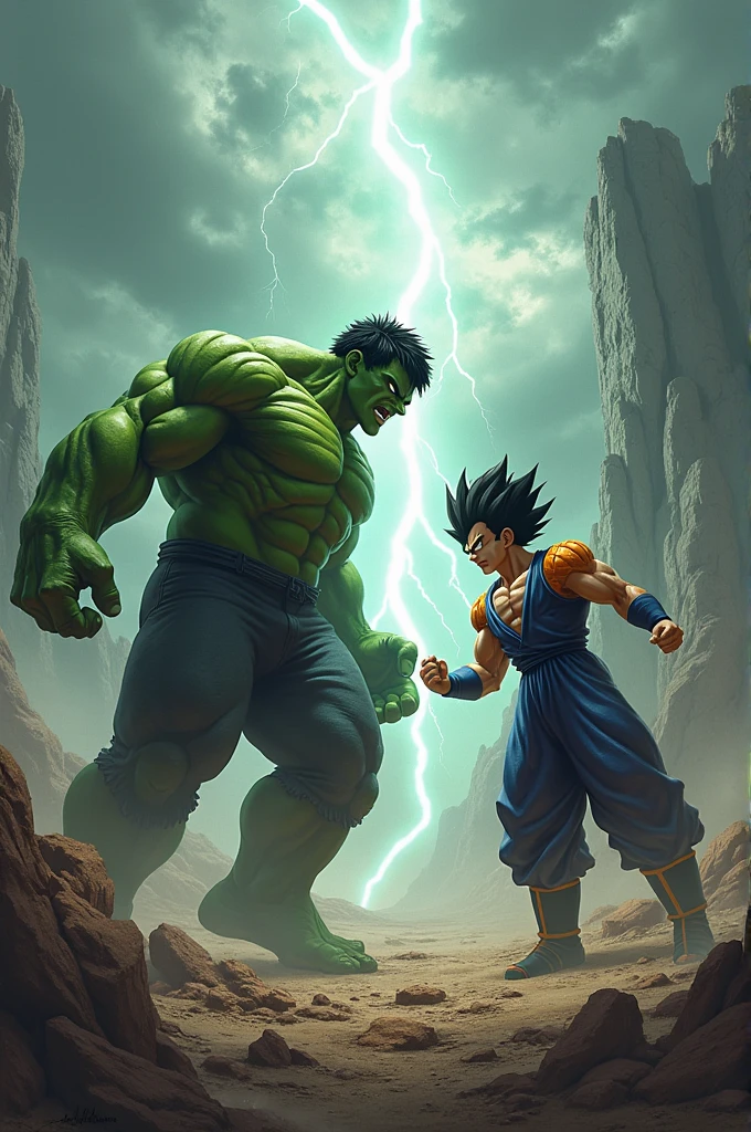Hulk vs Vegeta 