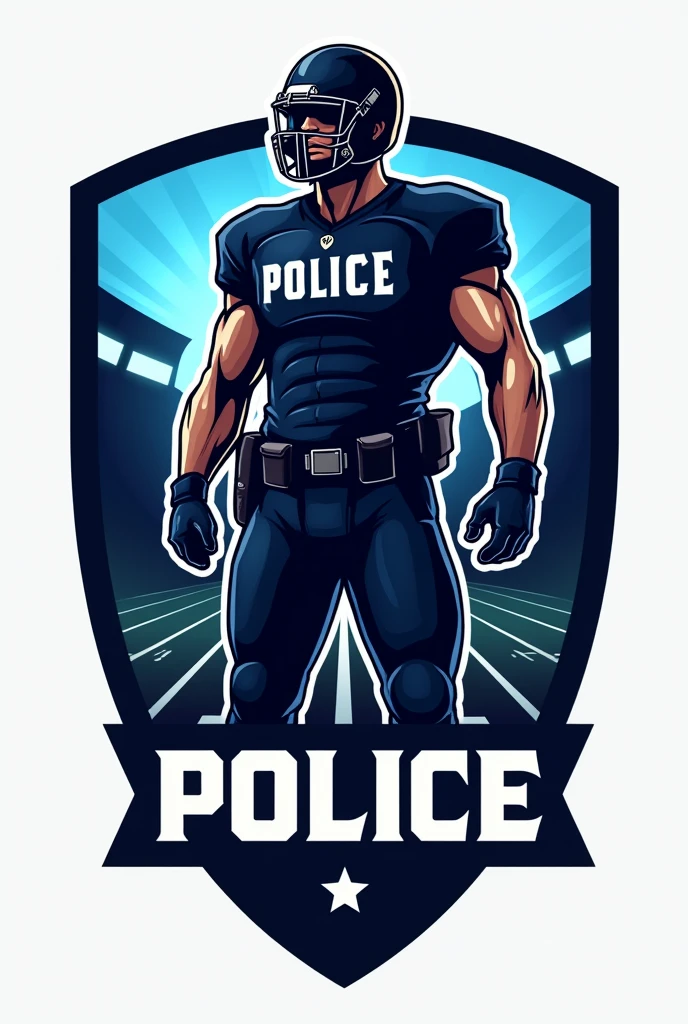Logo for police football team