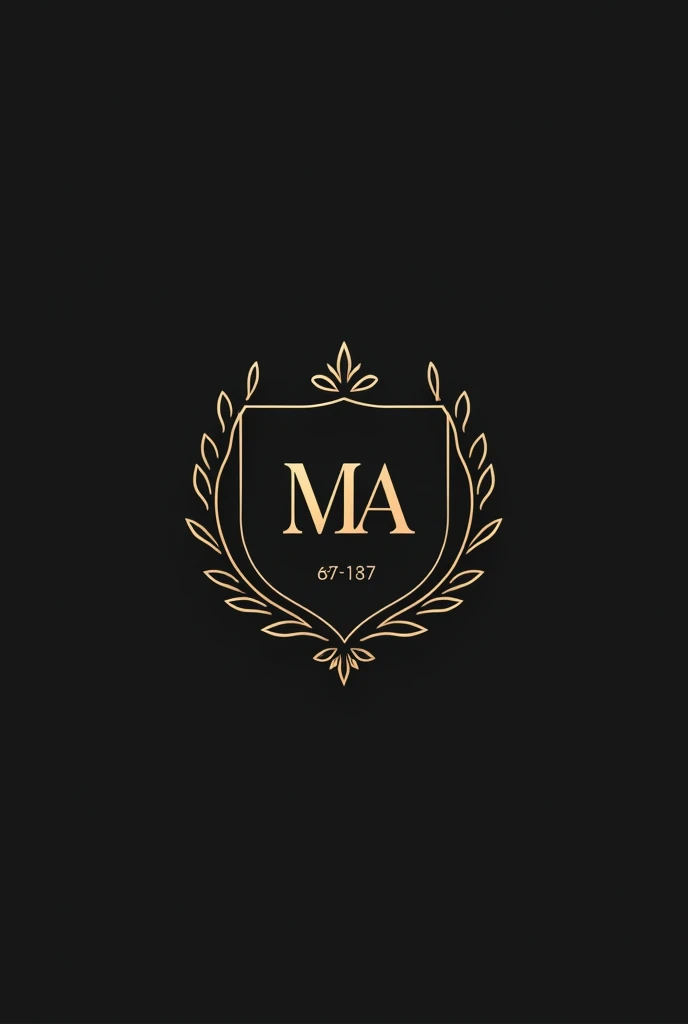 Please make an initial logo with MA, emblem
