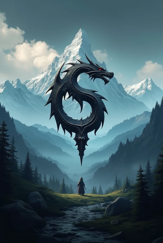 A Skyrim logo for the YouTube channel and that has the name PS3ModsGlobal in the logo