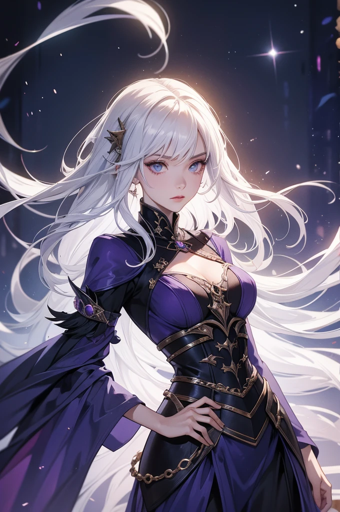 Mirella: From Warlock clan, Jael’s mother, thought to be dead but escaped to another timeline; possesses all spells and time-controlling power. White hair