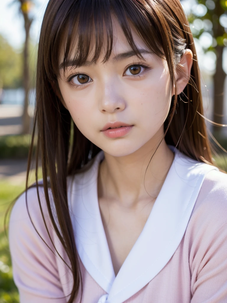 best quality, face focus, soft light, ultra high res, (photorealistic:1.4), RAW photo,
1japanese girl, 独奏, cute, (pupil, lights in the eyes), detailed beautiful face, (small chest),(high resolution detail of human skin texture),
(long hair),
Sailor suit,M-shaped legs