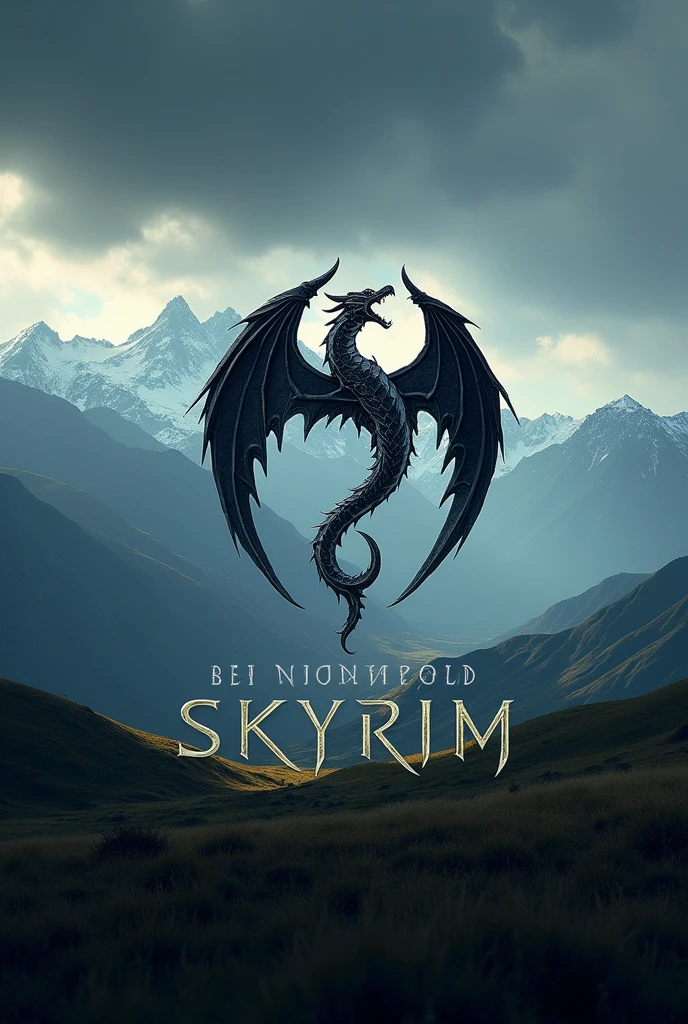 A Skyrim logo for the YouTube channel and that has the name PS3ModsGlobal in the logo