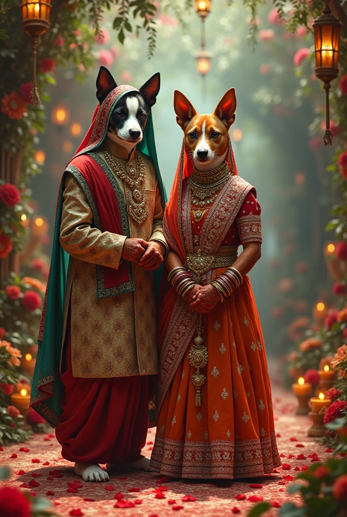 Indian marriage of dog and human