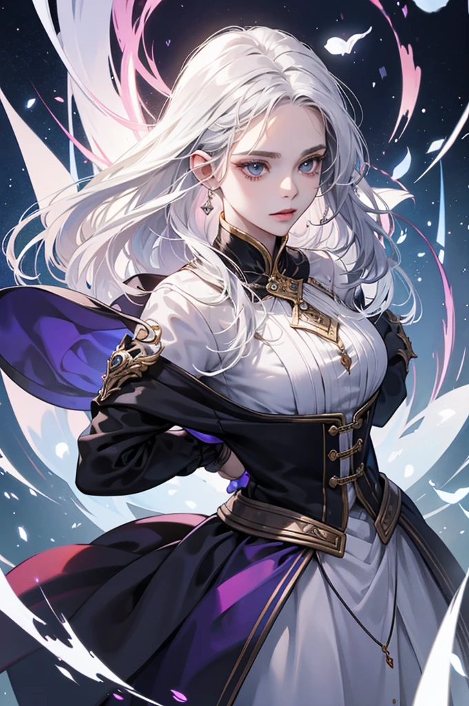 Mirella: From Warlock clan, Jael’s mother, thought to be dead but escaped to another timeline; possesses all spells and time-controlling power. White silver hair perhaps with a slight ethereal glow