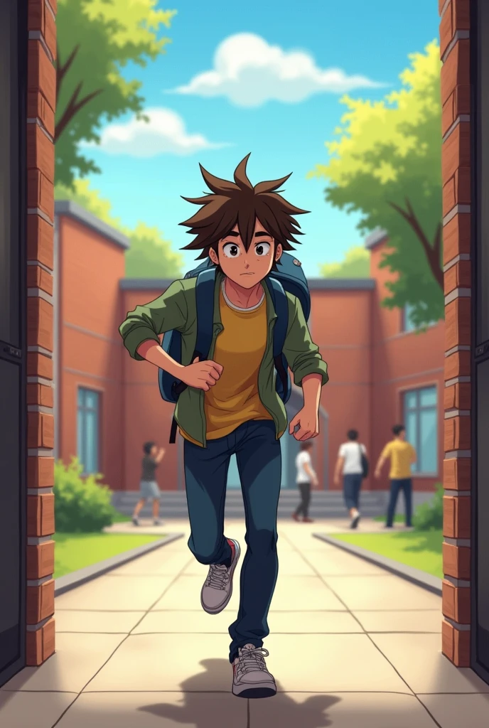 One day a student came late to school
