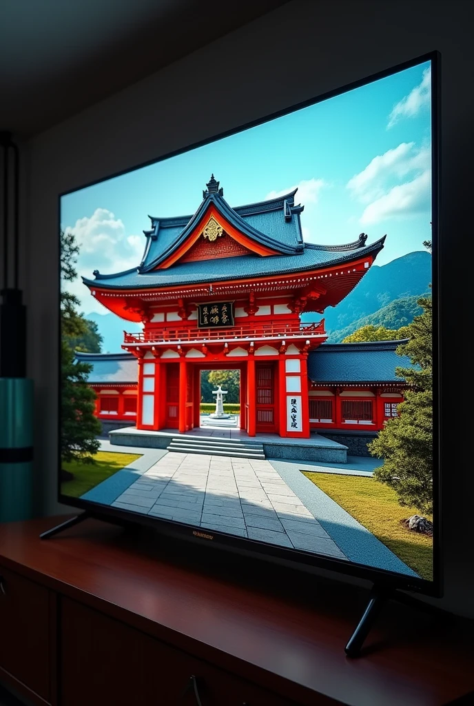 The shrine is on TV