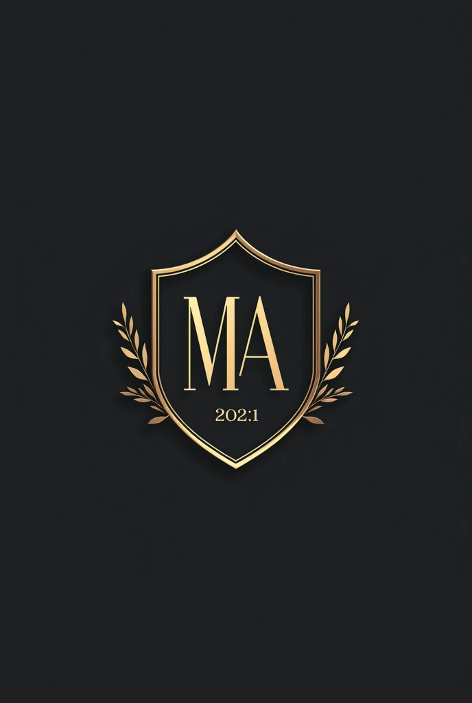 Please make an initial logo with MA, emblem