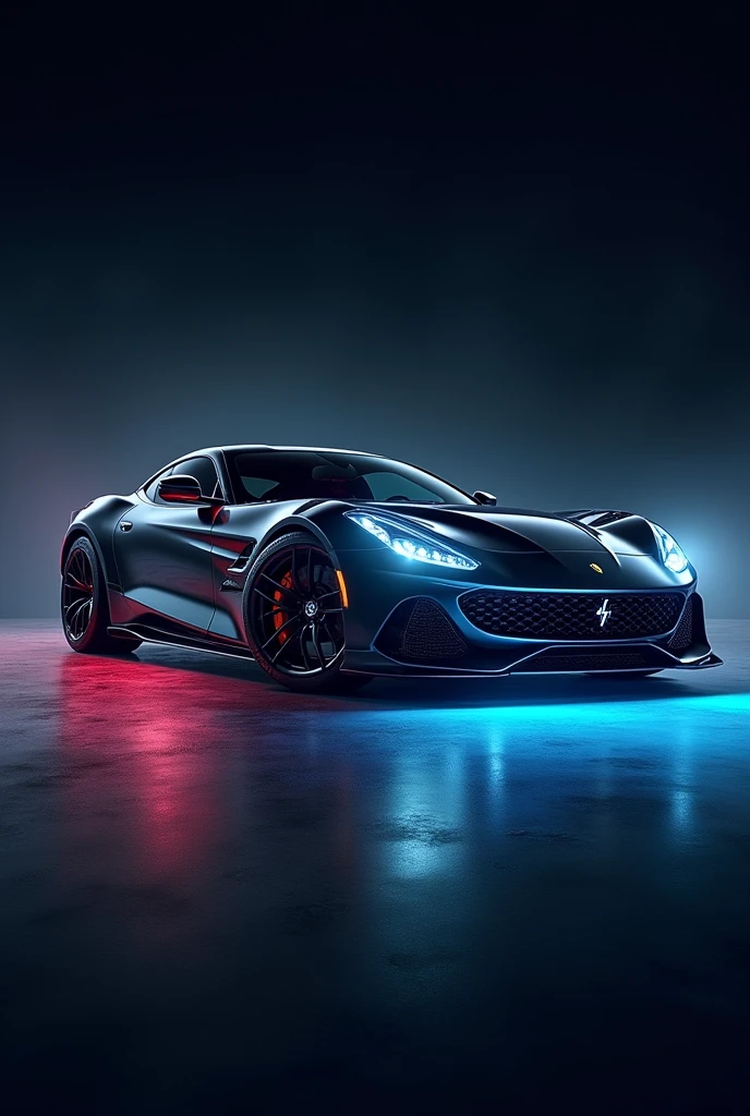 Can you create a poster for car custom star light and under light glow light