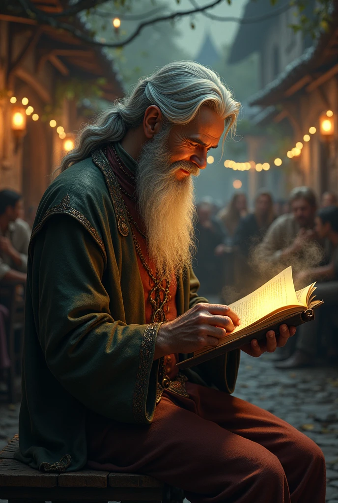 A story telling man 

