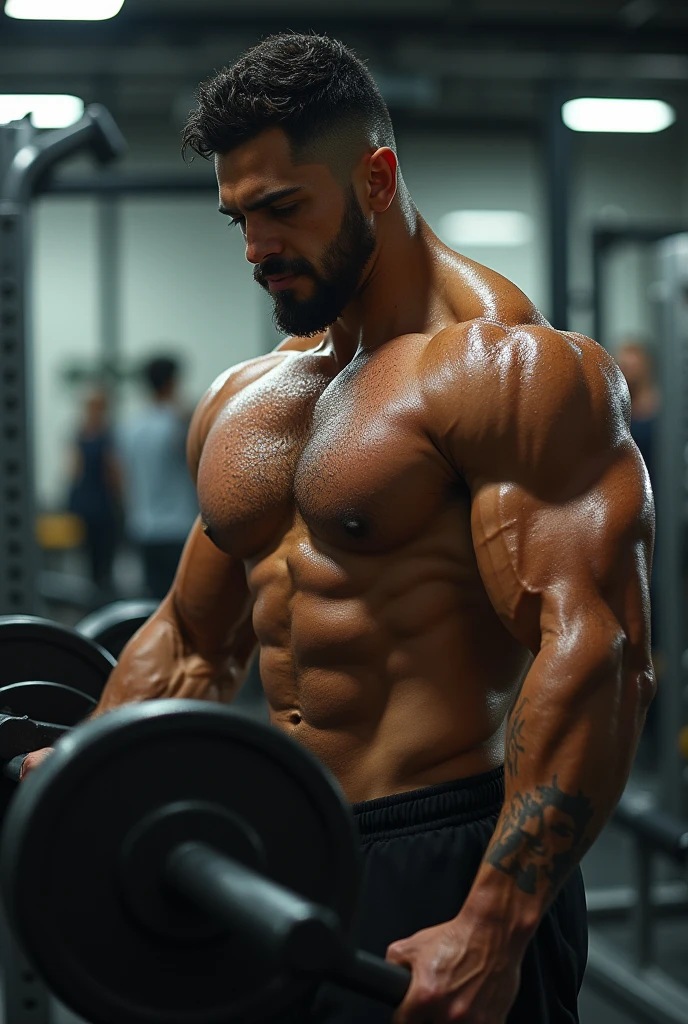 Oscar Yanez at the gym