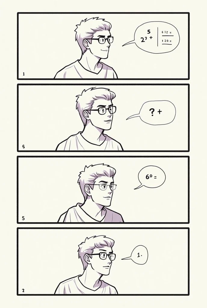  4-frame comic with words according to the theme
 
"The art of logic"