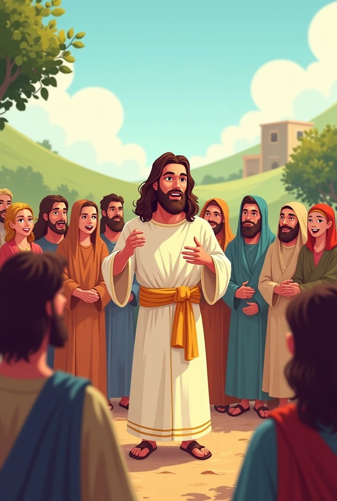 Jesus said for people cartoon