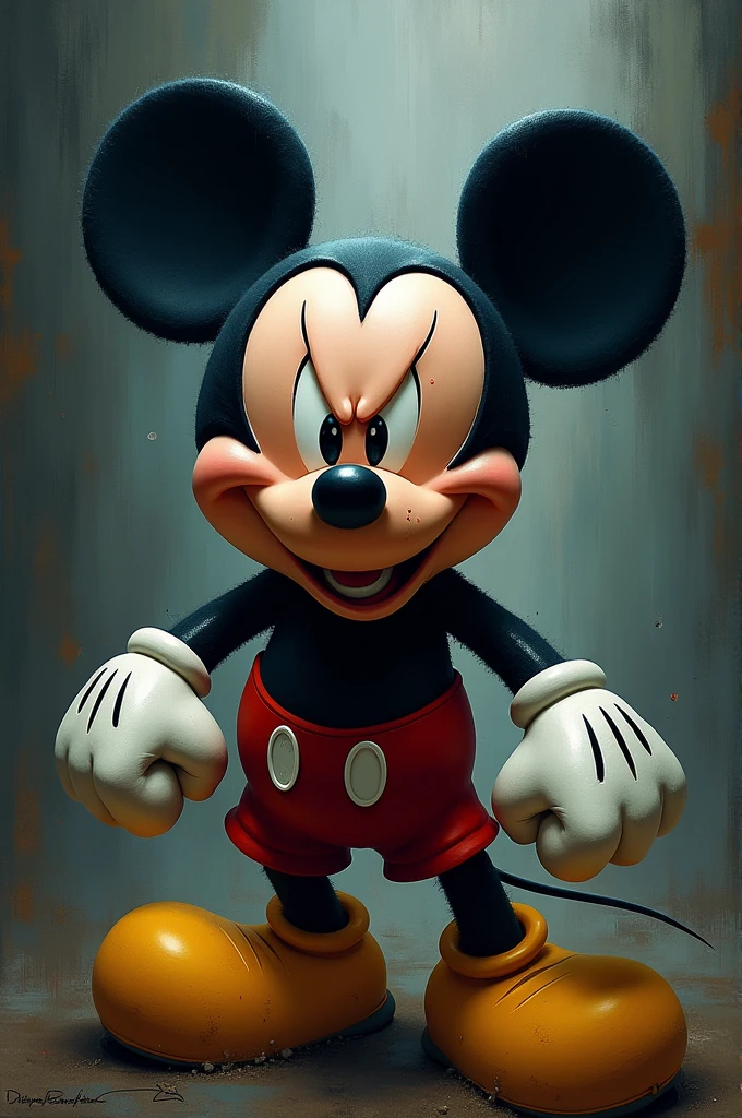 angry Micky mouse