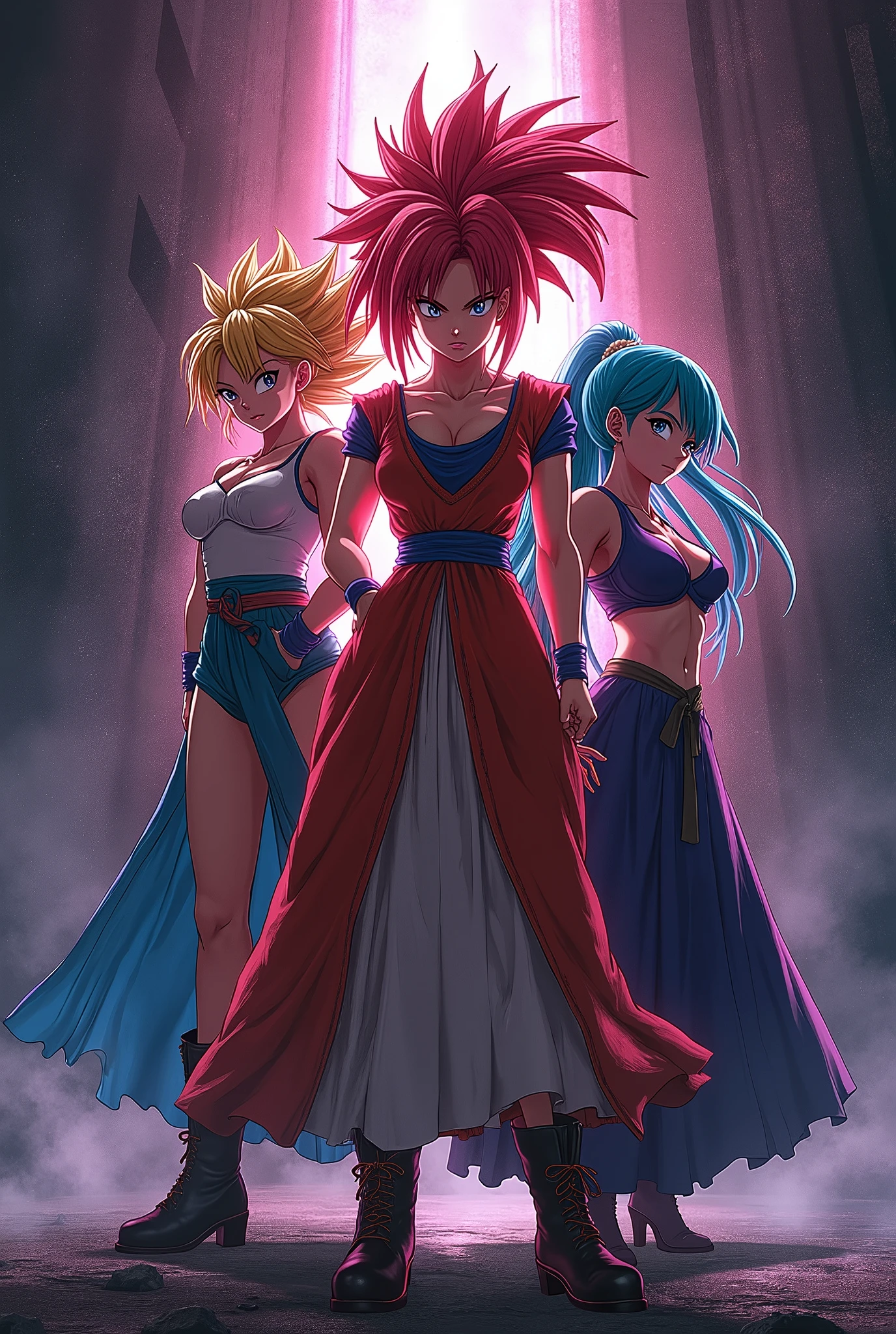 Make a ps2 mod cover with only tenkaichi 3 waifus