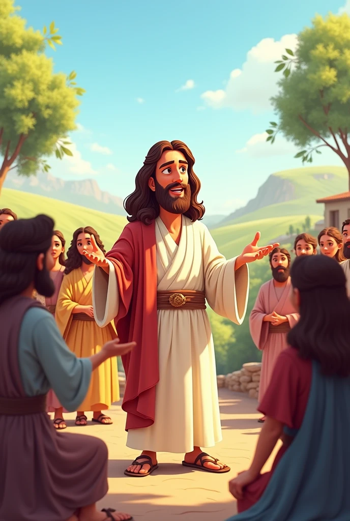Jesus said for people cartoon 
