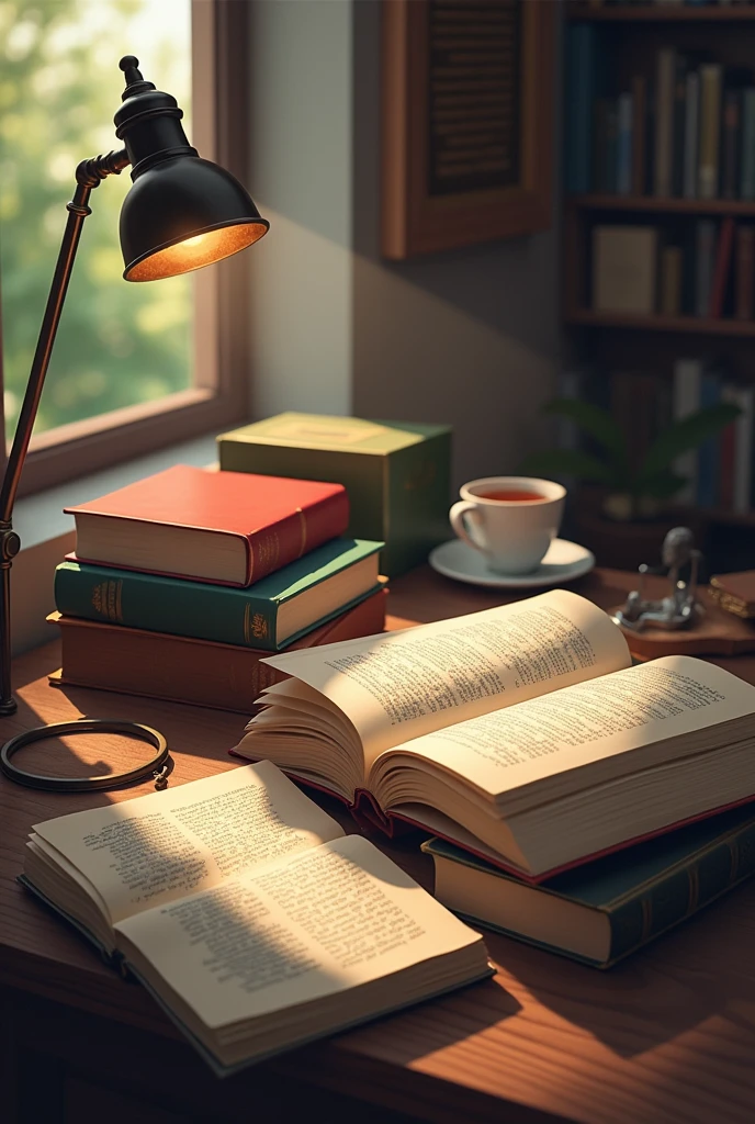 Books on the table video