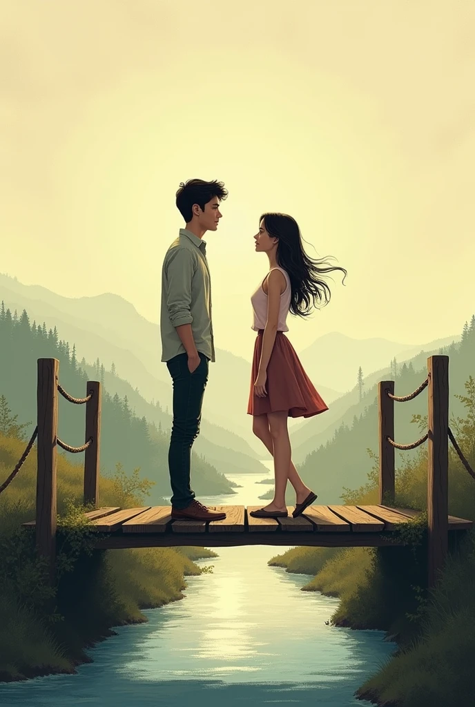 cover page for a romantic-friendship book titled cutting the bridge