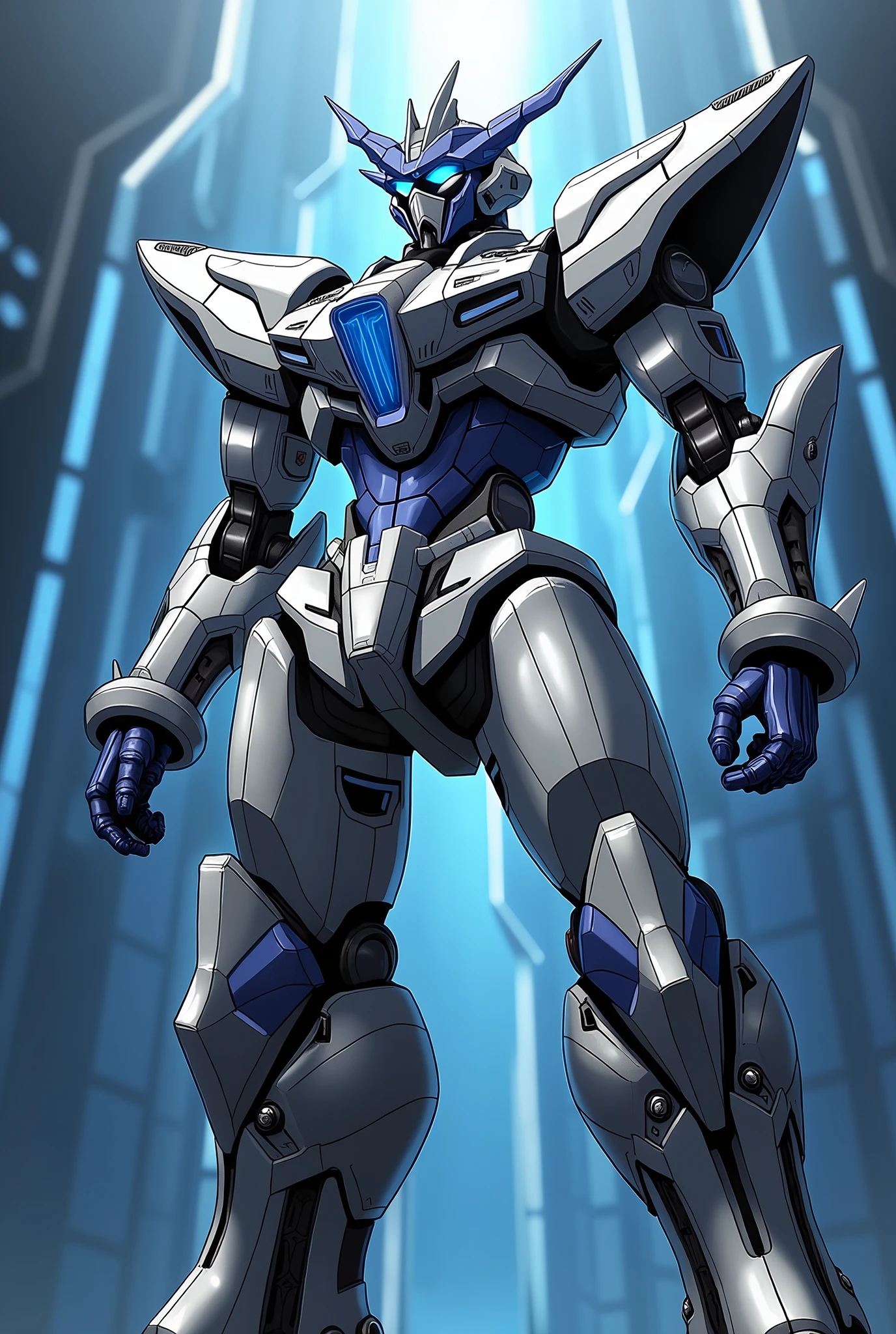 A robot like Elcyon from the Japanese anime Danball Senki.