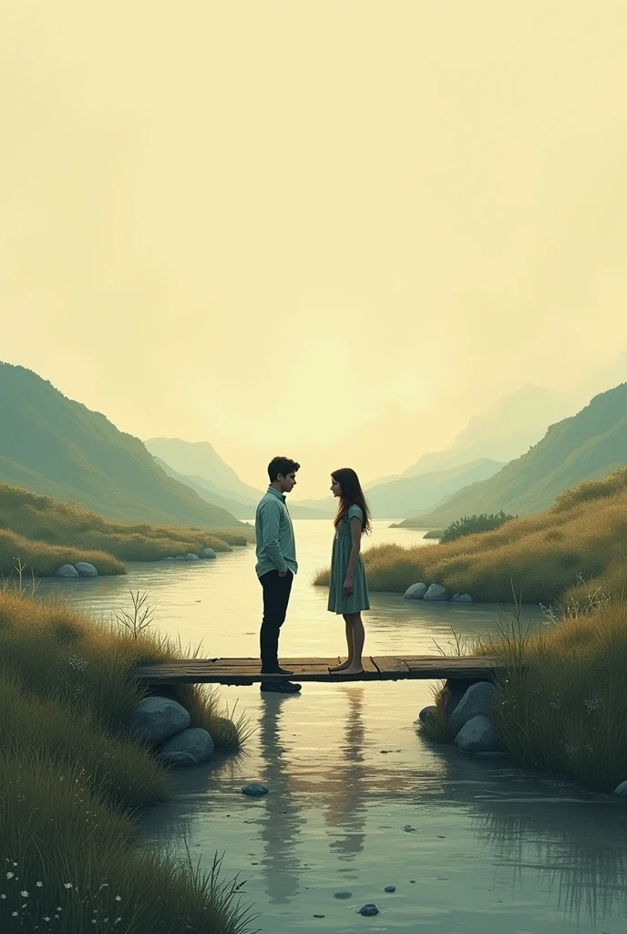 cover page for a romantic-friendship book titled cutting the bridge