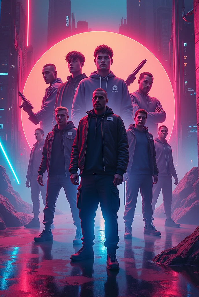 An image as a cover type to put on a tiktok account that is of clips of streamers