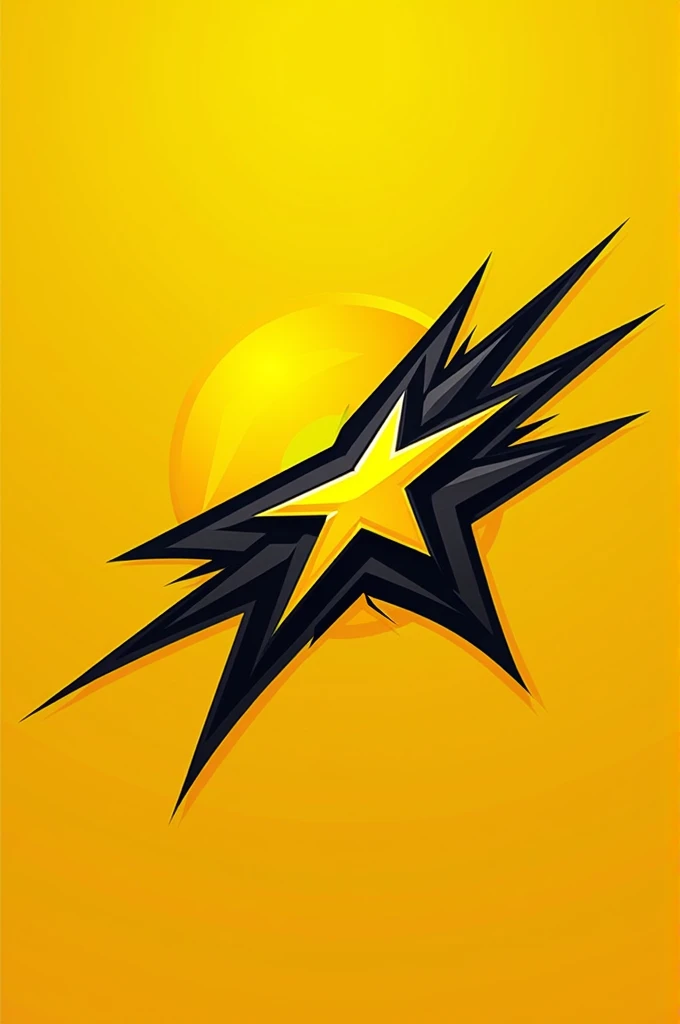 Make a logo for my gaming team name, Star Gaming, yellow color