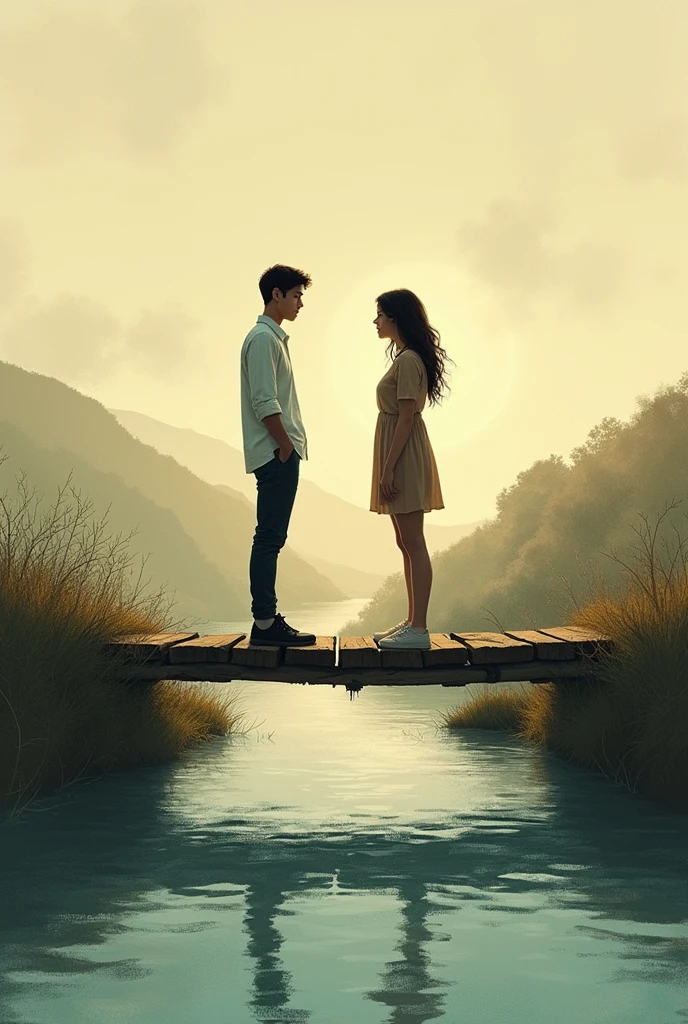 cover page for a romantic-friendship book titled cutting the bridge