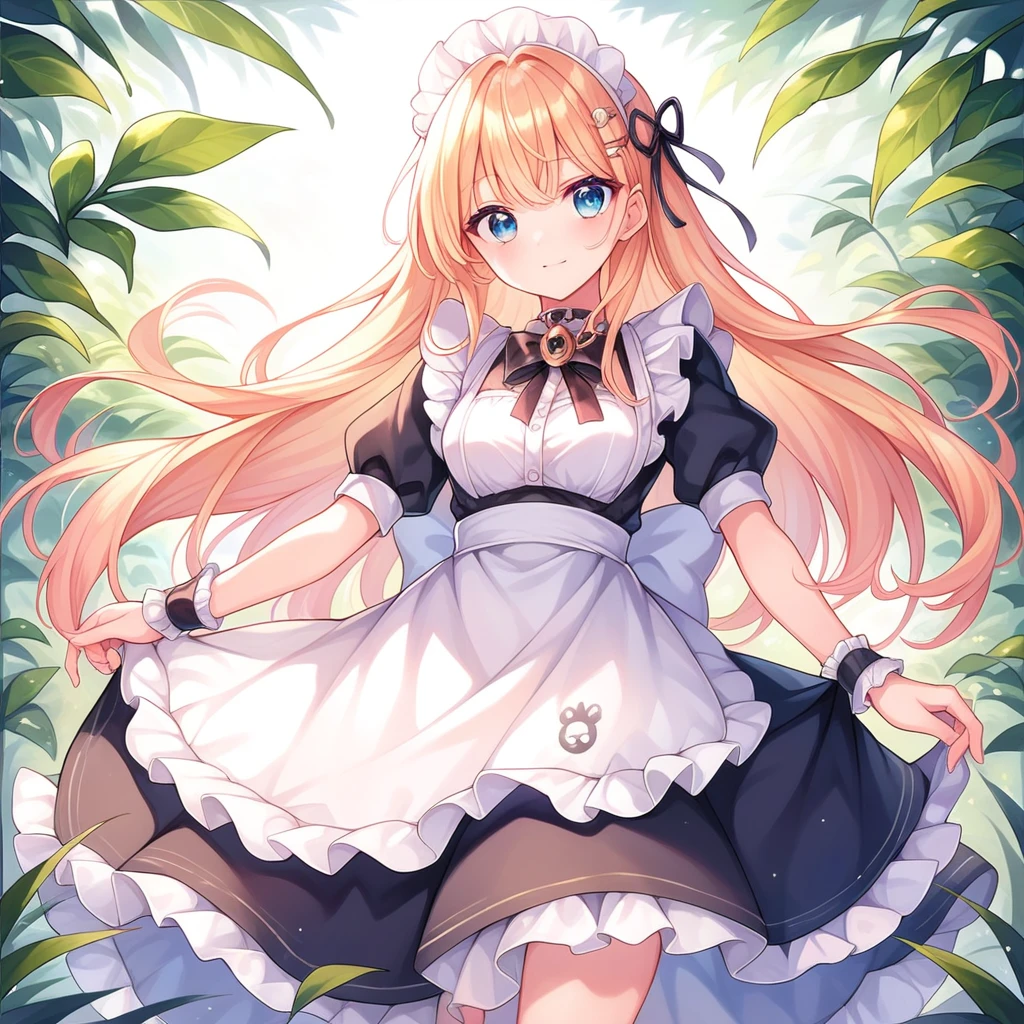score_9, score_8_superior, score_7_superior (score_9:0.9),score_8_superior,score_7_superior,Anime Style,evaluation_Safety,(PDXL),Maid&#39;s Headdress,lira,Maid clothes,One girl,alone,View your viewers,White Background,Medium chest,robot,