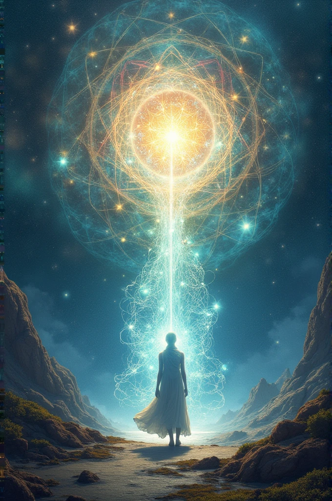 Please generate an image that represents the integration of new thought forms
into gnosis