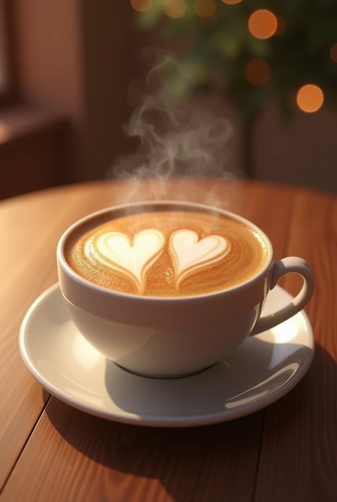Cup of coffee 2 hearts