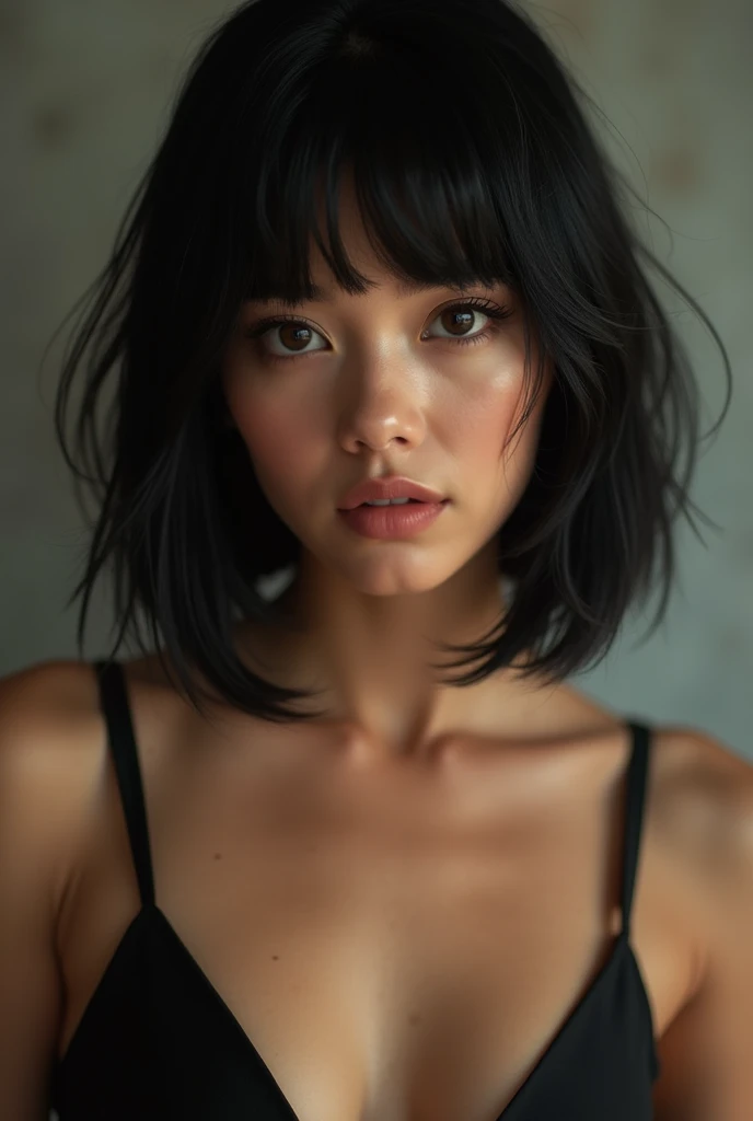ung woman, with a striking and elegant appearance. His skin was fair, with a slightly tanned tone, which matched her shiny black hair perfectly.

Her hair was straight and short, with a well-groomed appearance. They fell on his forehead in a casual manner., giving it an unpretentious and sophisticated air. 

His eyes were a dark shade, almost black, which contrasted sharply with the clarity of her skin. They had a slightly pulled shape, giving Francisco an intense and penetrating look.

His nose was straight and well defined., perfectly complementing the other features of your face. Her lips were full and well-defined., with a natural pinkish tone that always seemed slightly damp.

Francisco&#39;s body was athletic, with broad shoulders and a toned silhouette. He moved with elegance and confidence, drawing attention wherever he went.

In general, Francisco had a sophisticated and attractive appearance, with striking features that made him stand out from the rest. His impeccable appearance and confident bearing made him an easy target of admiration and desire..
