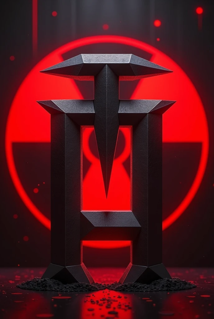CLAN NAME T9. AGAINST THE BACKGROUND OF THE RED RADIATION SIGN.