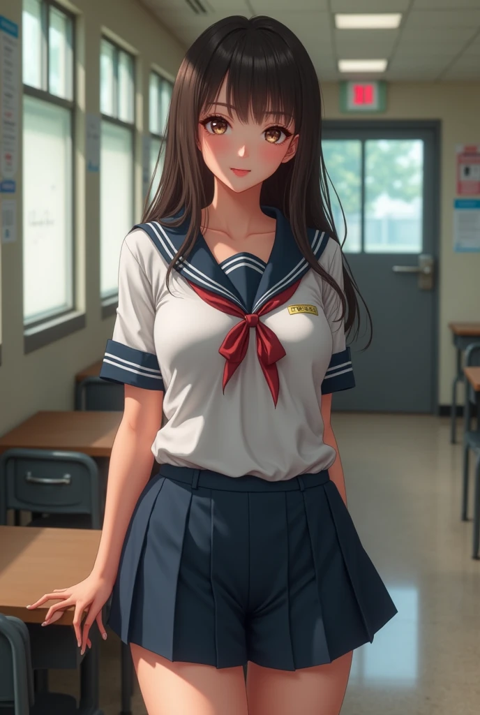 Busty high school girl