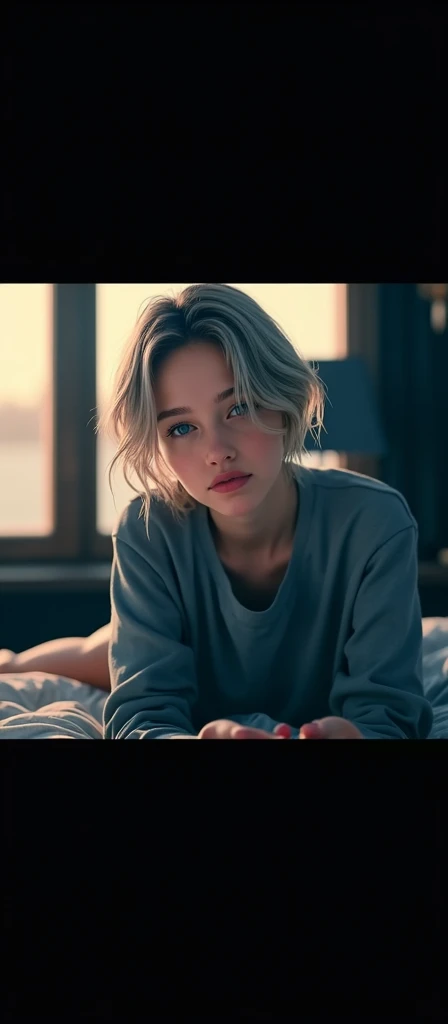 work of art, best qualityer, 8k,
full-featured cos, innocent 1 scandinavian russian teen skinny girl, ((Kale:1.5)) with soft, pale skin,
silver blonde hair, Messy hair, Flat Breast,
real skin, beautiful fur, beautiful face,
natural lighting,
blue colored eyes, Pink lips parted, soggy skin,
((Kale)) , Flat Breast.
full-featured-cos, full-featured_cos, barefoot, lying in the bed, opening the legs, exposing her vagina to the camera, posing sexy