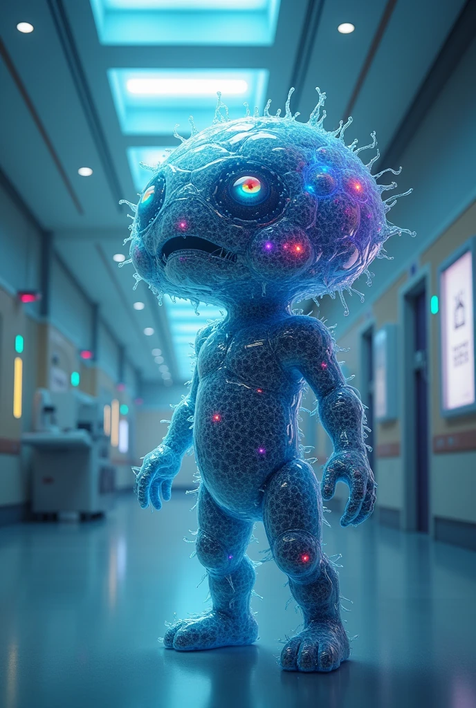 In a distant future world, the boundaries of science and technology and medicine have been infinitely broadened, and a place full of miracles and hopes was born - Ruitian Comprehensive Outpatient Department. In this outpatient department, not only the world's top medical technology and experts are gathered, but also a secret is hidden: an IP image created by cell elements as the prototype, called "Ruibao".
The origin of the story
At the beginning of the establishment of Ruitian General Clinic, scientists were working on a revolutionary research - cell regeneration and repair technology. In one experiment, a stem cell with infinite vitality unexpectedly showed a unique form and light in a petri dish, and it seemed to have a will of its own, dancing under the microscope. This spectacle not only shocked all the scientists present, but also stimulated their imagination and inspiration.
Therefore, the scientists decided to use this miraculous cell as a prototype to create an IP image that represents hope, health and vitality, which is the birth of "Ruibao".
The wonderful story of Ruibao and Ruitian Integrated Outpatient Department
Getting to know the world for the first time
As soon as Ruibao appeared, it won the love of everyone with its unique form and warm smile. He is not only the mascot of the outpatient department, but also the healing light in the hearts of patients. Whenever a patient steps into the door of Ruitian General Outpatient Department, Ruibao is always the first to greet him, giving them the most sincere care and encouragement with his powerful voice and warm hugs.
A combination of technology and love
In Ruitian Comprehensive Outpatient Department, Ruibao is not only an IP image, but also a bridge between technology and love. He has witnessed the application of countless cutting-edge medical technologies, from cell therapy to gene editing, from regenerative medicine to precision medicine, and every technological breakthrough embodies the hard work and s
